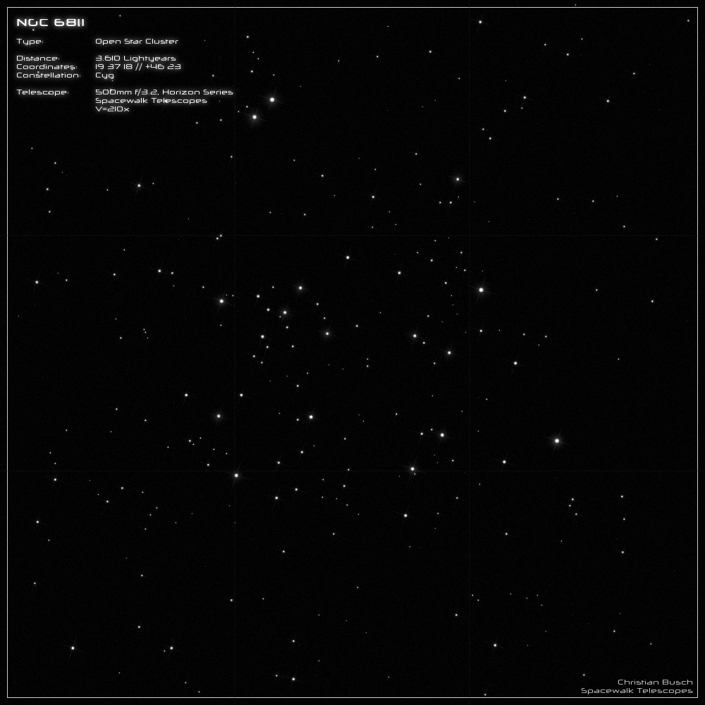 NGC 6811 im 20 Zoll Dobson- Teleskop (Spiegelteleskop)