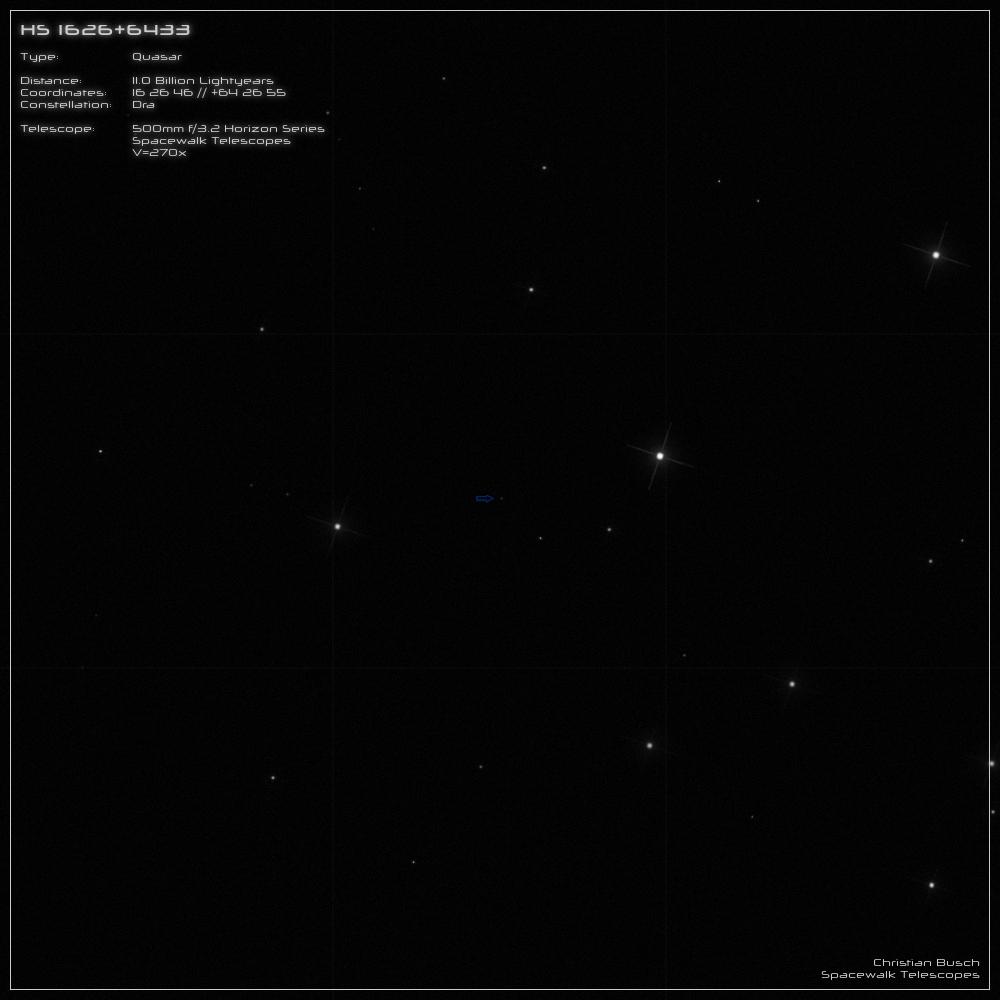 Der Quasar 4C 06.69 im 20 Zoll Dobson- Teleskop (Spiegelteleskop)